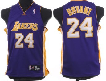Youth Los Angeles Lakers #24 Bryant Purple Jerseys