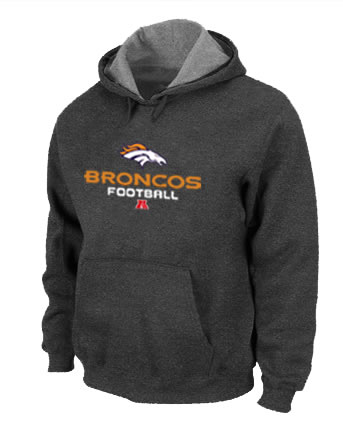 Denver Broncos Critical Victory Pullover Hoodie D.Grey