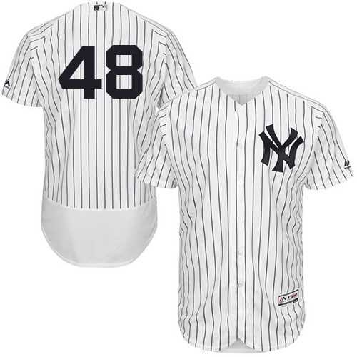 New York Yankees #48 Andrew Miller White Flexbase Stitched Jersey DingZhi