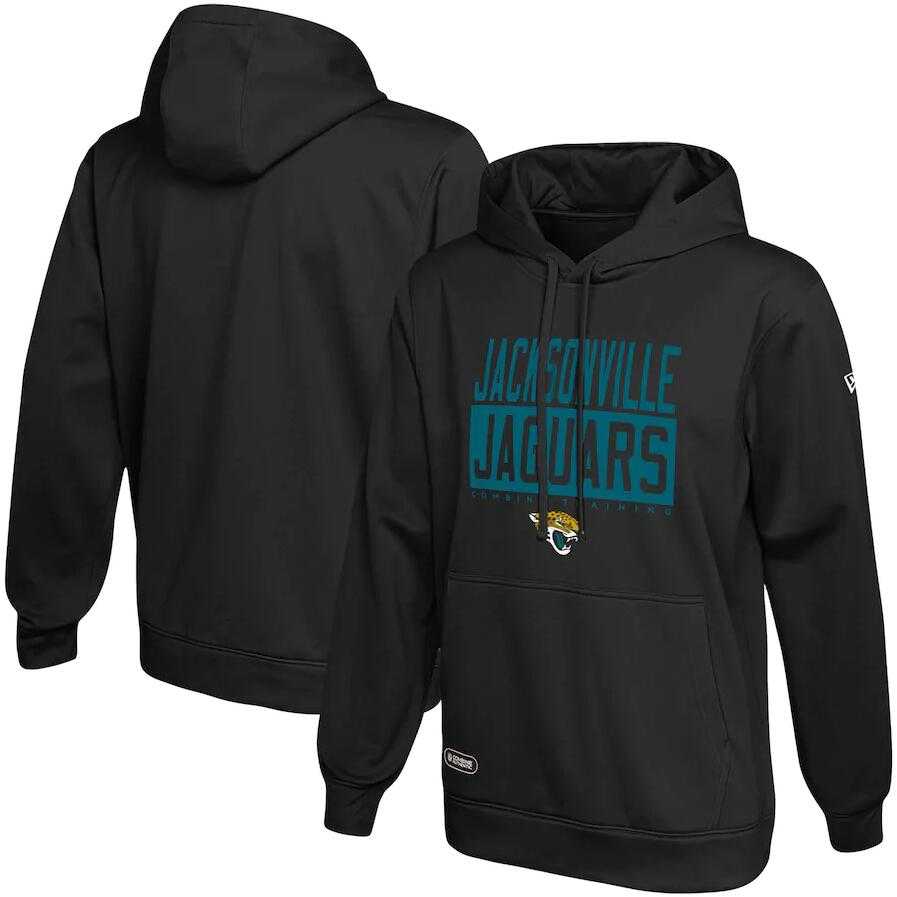 Men's Jacksonville Jaguars New Era Black School of Hard Knocks Pullover Hoodie
