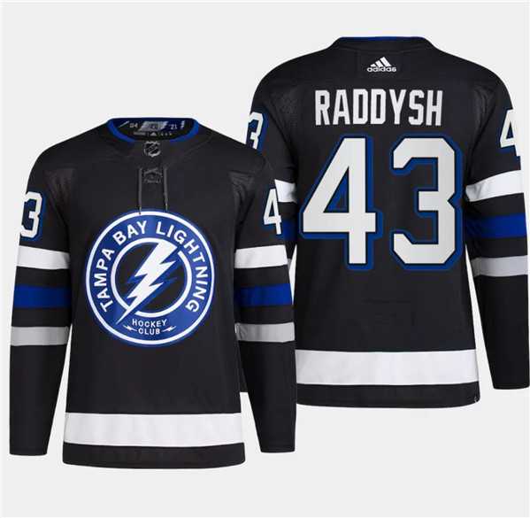 Men's Tampa Bay Lightning #43 Darren Raddysh Black 2024 Stadium Series Stitched Jersey Dzhi