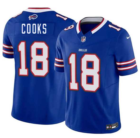 Men's Buffalo Bills #18 Brandin Cooks Blue 2025 F.U.S.E. Vapor Untouchable Limited Stitched Jersey Dzhi