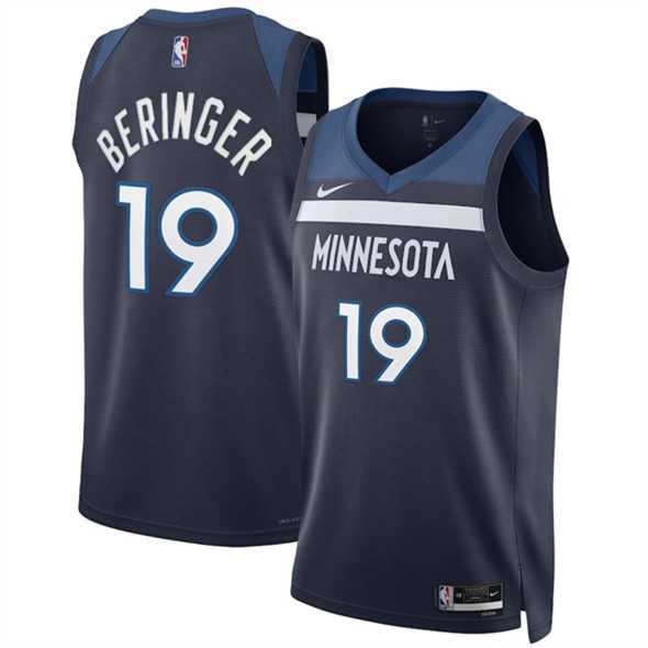Men's Minnesota Timberwolves #19 Joan Beringer Navy 2025 Draft Icon Edition navy Stitched Jersey Dzhi