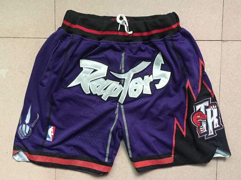 Toronto Raptors Purple 1998 1999 Just Don Shorts (Run Small)