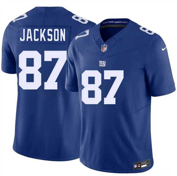 Men's New York Giants #87 Courtney Jackson Blue 2026 F.U.S.E. Vapor Untouchable Limited Stitched Jersey Dzhi