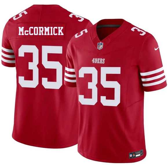 Men's San Francisco 49ers #35 Sincere McCormick Red 2026 F.U.S.E. Vapor Untouchable Limited Stitched Jersey