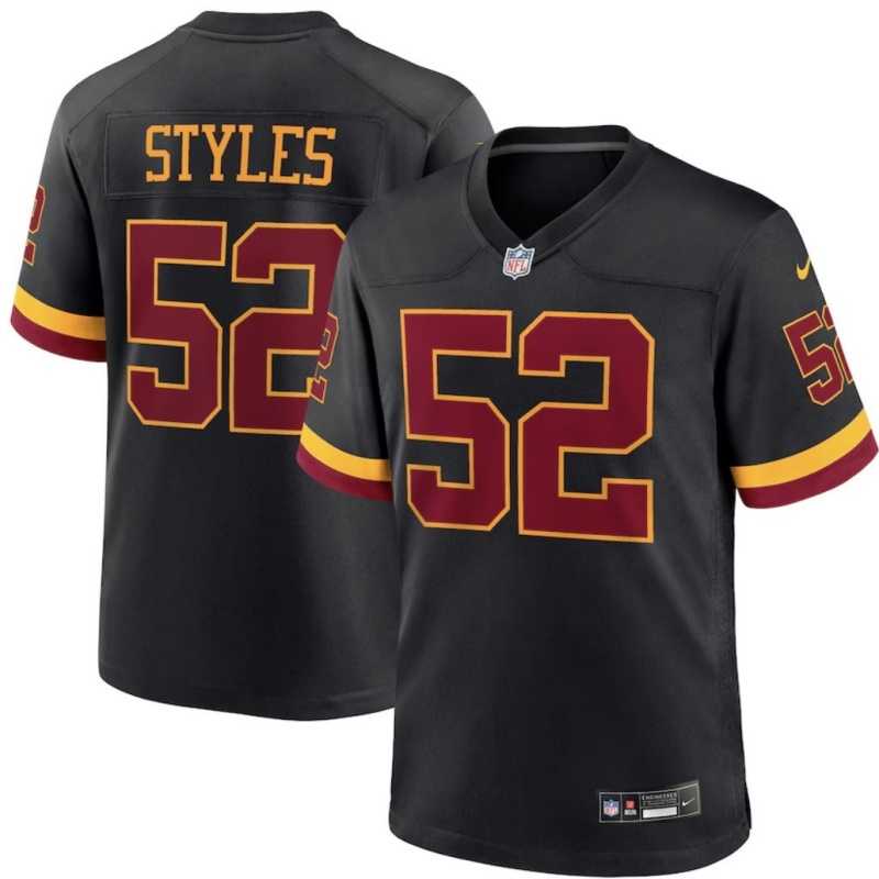 Men's Washington Commanders #52 Sonny Styles Black 2026 F.U.S.E. Hail Raiser Alternate Vapor Limited Stitched Jersey