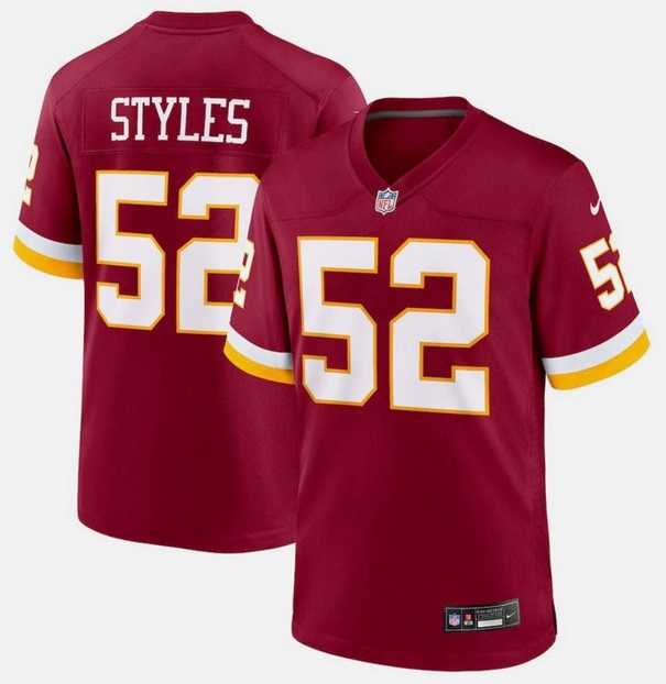 Men's Washington Commanders #52 Sonny Styles Burgundy Vapor Limited Stitched Jersey