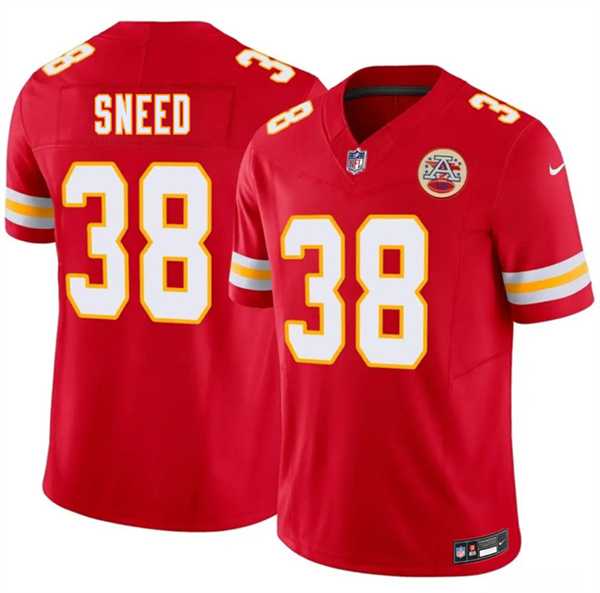 Men's Kansas City Chiefs #38 L'Jarius Sneed Red 2026 F.U.S.E. Vapor Untouchable Limited Stitched Jersey