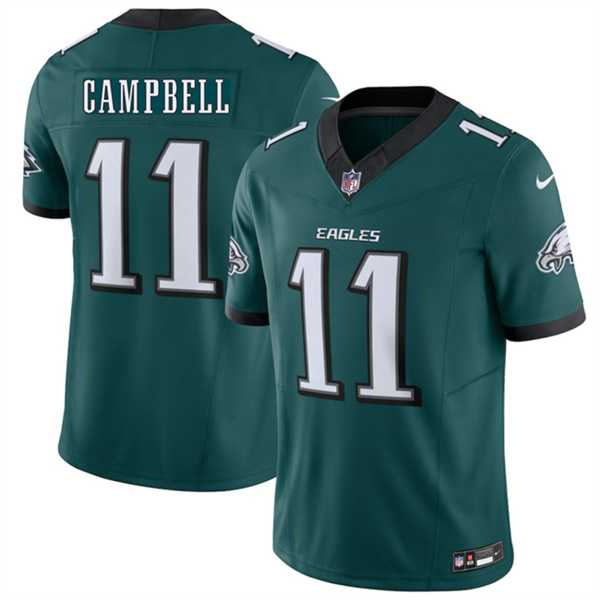 Men's Philadelphia Eagles #11 Jihaad Campbell Green 2026 F.U.S.E. Vapor Untouchable Limited Stitched Jersey